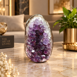 Premium Natural Amethyst Crystal – Purple Crystal Home Décor & Serenity Accent | Size: 5×8 | 286 Grams