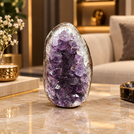 Premium Natural Amethyst Crystal – Purple Crystal Home Décor & Serenity Accent | Size: 5×8 | 286 Grams
