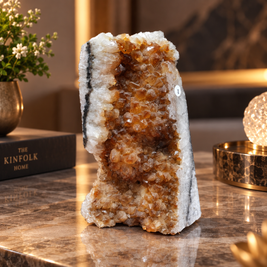 Premium Natural Citrine Crystal Décor – Symbol of Wealth, Abundance & Positivity (12×18 cm, 1.796 kg)