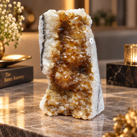 Premium Natural Citrine Crystal Décor – Symbol of Wealth, Abundance & Positivity (12×18 cm, 1.796 kg)