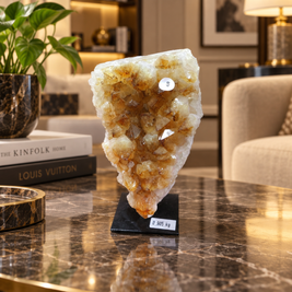 Premium Citrine Crystal Specimen – Natural Abundance, Prosperity & Positivity Décor (12×8 cm, 905 gm)