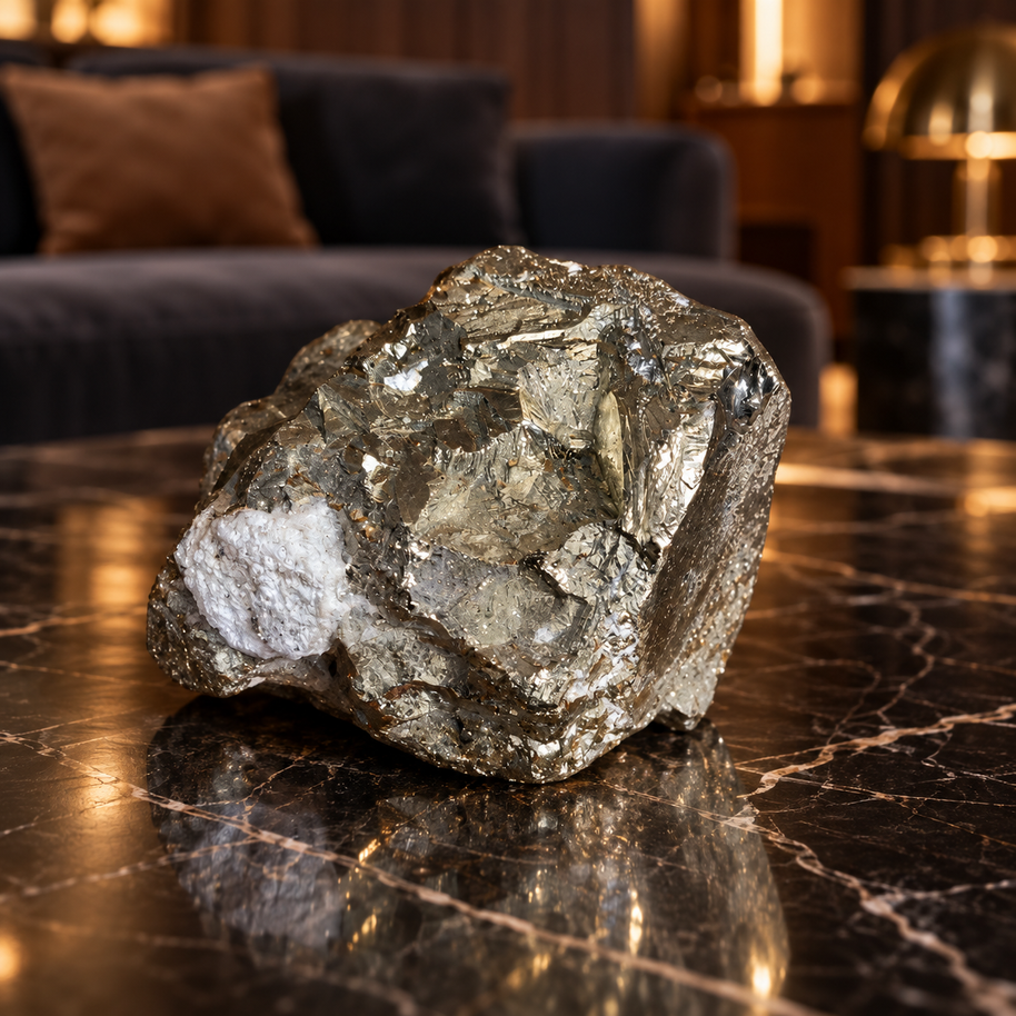 Original Natural Pyrite Rock - Crystal for Wealth Attraction & Willpower | 548 g