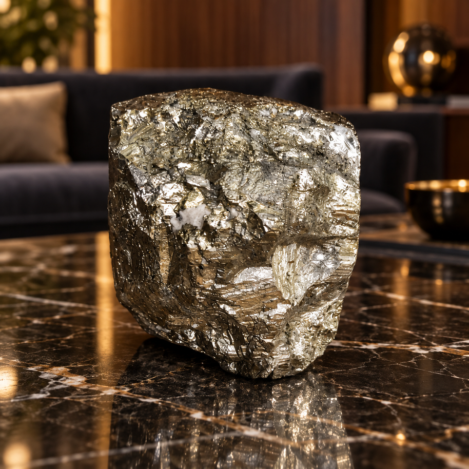 Original Natural Pyrite Stone - Crystal to Attract Wealth & Prosperity | 727 g