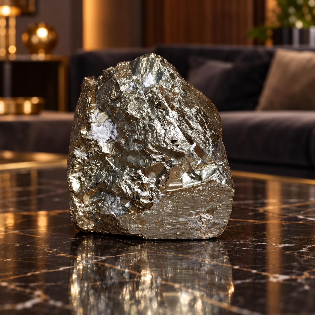 Genuine Natural Pyrite Nugget - Crystal for Wealth, Abundance & Protection | 770 g