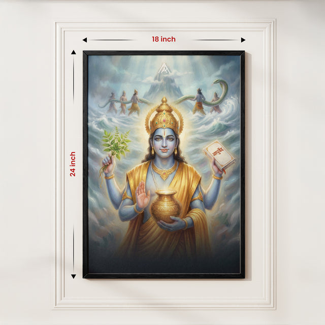 Dhanvantari Vastu Painting for Health, Healing & Immunity