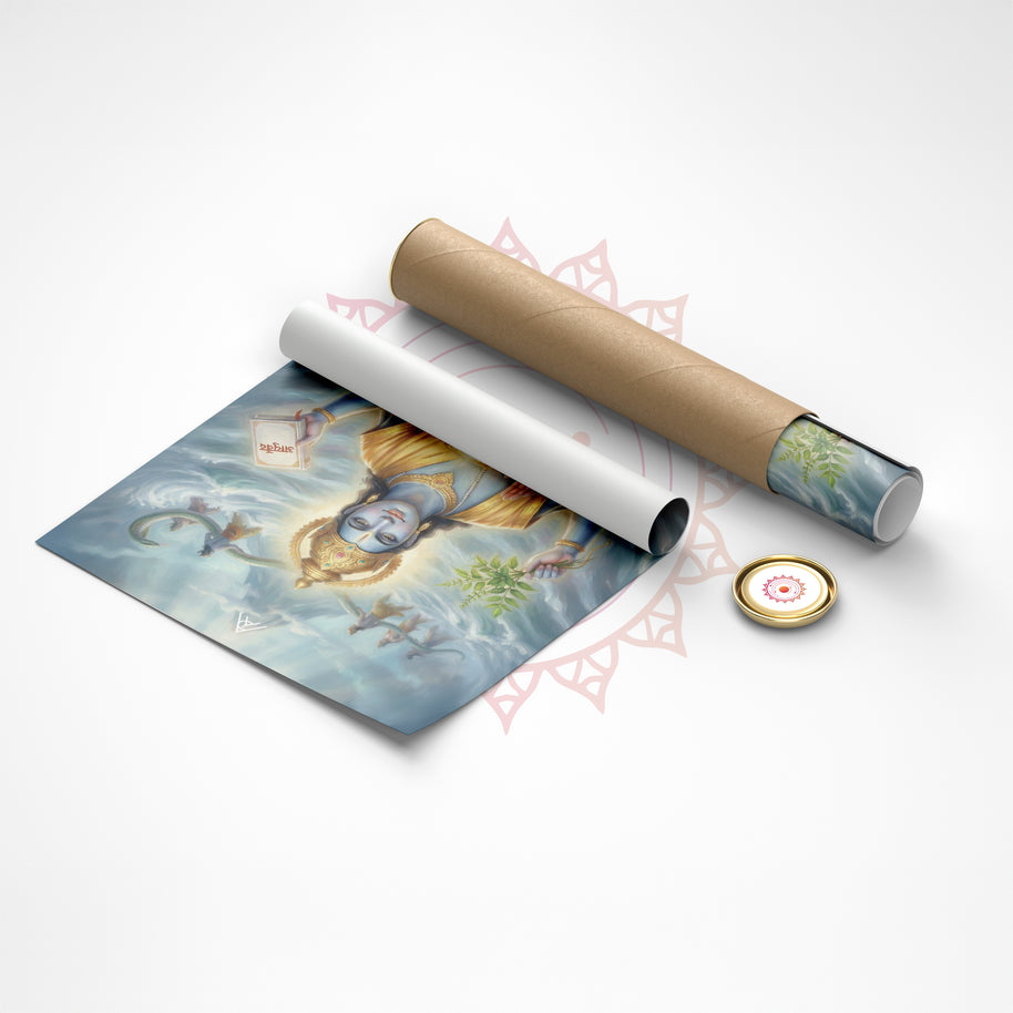 Dhanvantari Vastu Painting for Health, Healing & Immunity