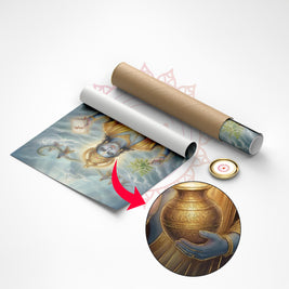 Dhanvantari Vastu Painting for Health, Healing & Immunity
