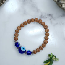 Evil eye rudraksha bracelet