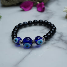 Evil eye black hakik bracelet