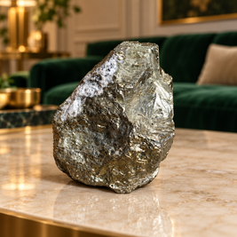 Authentic Natural Pyrite Chunk - Crystal to Attract Wealth & Good Fortune | 574 g