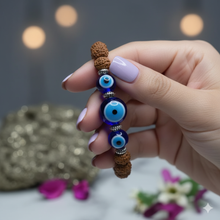 Evil eye rudraksha bracelet