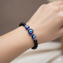 Evil eye black hakik bracelet
