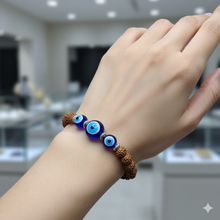 Evil eye rudraksha bracelet