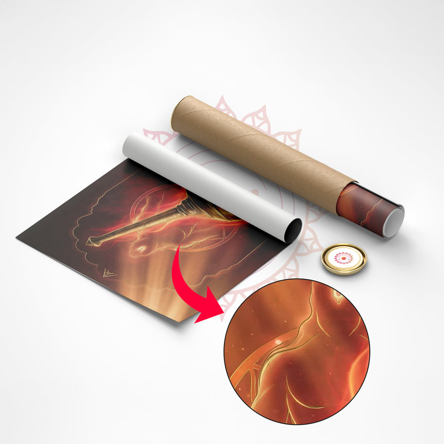 Hanuman Ji Gada Vastu Painting – Courage, Protection & Fast Action Energy