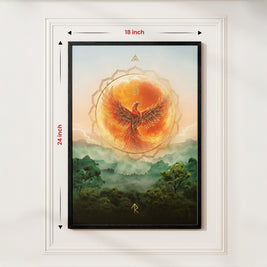 Phoenix Fire Vastu Painting for Success, Power & Career Rise