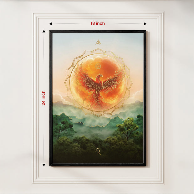 Phoenix Fire Vastu Painting for Success, Power & Career Rise