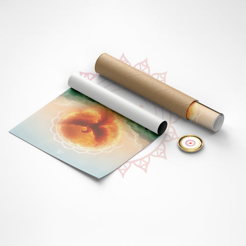 Phoenix Fire Vastu Painting for Success, Power & Career Rise