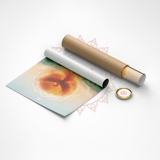 Phoenix Fire Vastu Painting for Success, Power & Career Rise