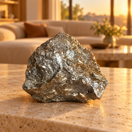 Genuine Natural Pyrite Specimen - Crystal for Prosperity & Confidence | 552 g