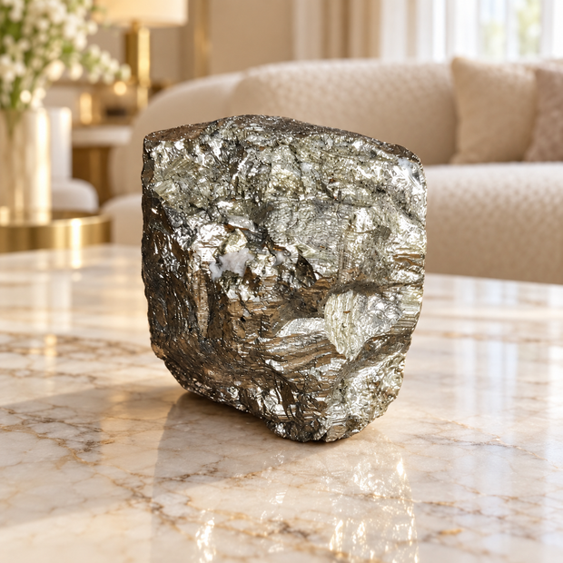 Original Natural Pyrite Stone - Crystal to Attract Wealth & Prosperity | 727 g