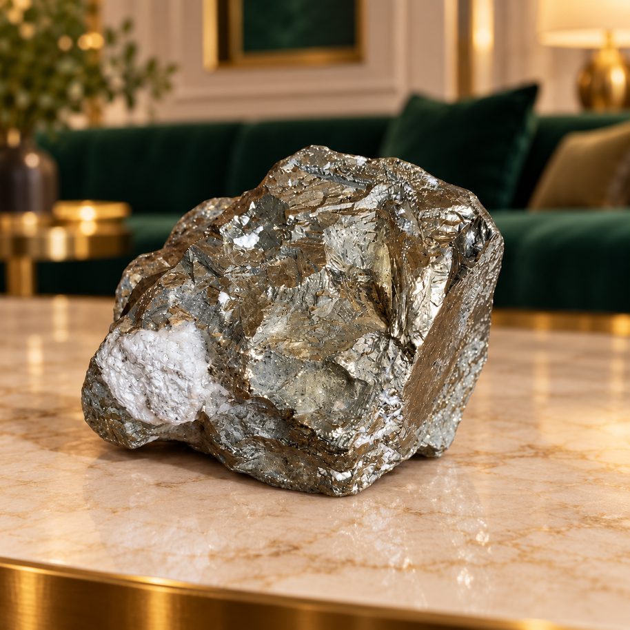 Original Natural Pyrite Rock - Crystal for Wealth Attraction & Willpower | 548 g