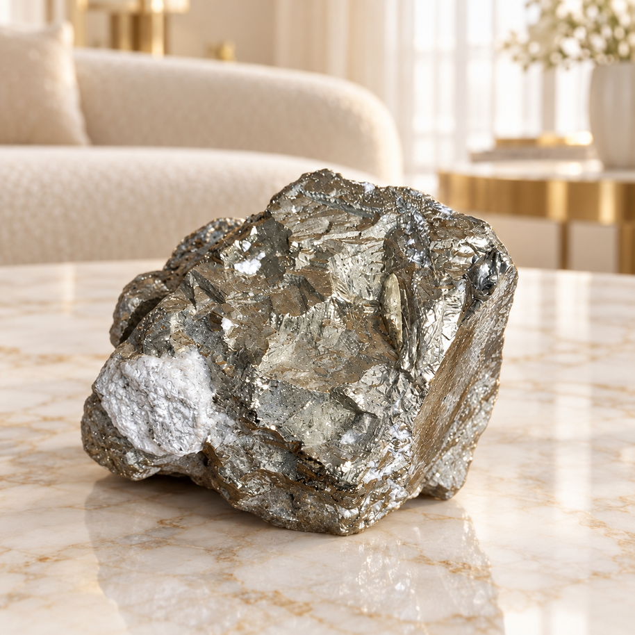 Original Natural Pyrite Rock - Crystal for Wealth Attraction & Willpower | 548 g