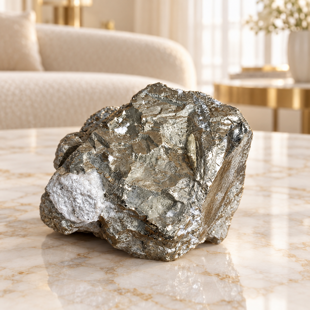 Original Natural Pyrite Rock - Crystal for Wealth Attraction & Willpower | 548 g