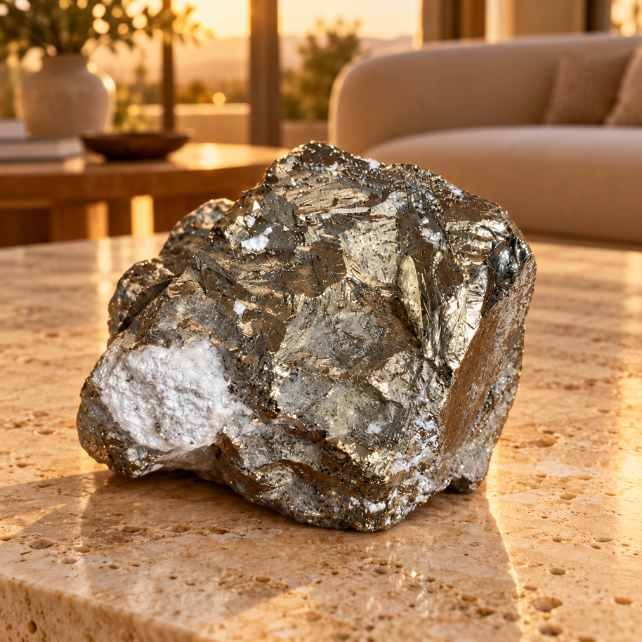 Original Natural Pyrite Rock - Crystal for Wealth Attraction & Willpower | 548 g