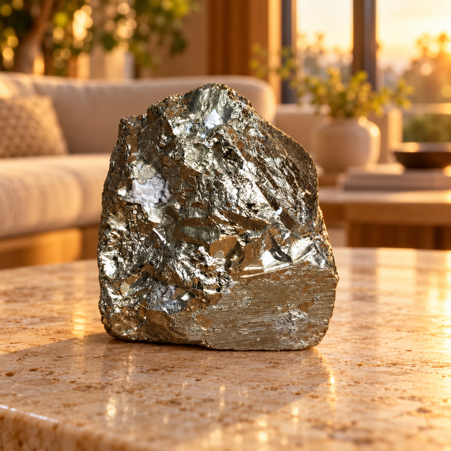 Genuine Natural Pyrite Nugget - Crystal for Wealth, Abundance & Protection | 770 g