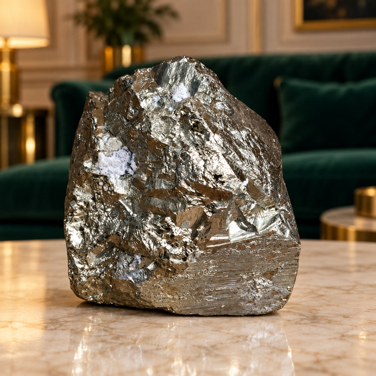 Genuine Natural Pyrite Nugget - Crystal for Wealth, Abundance & Protection | 770 g
