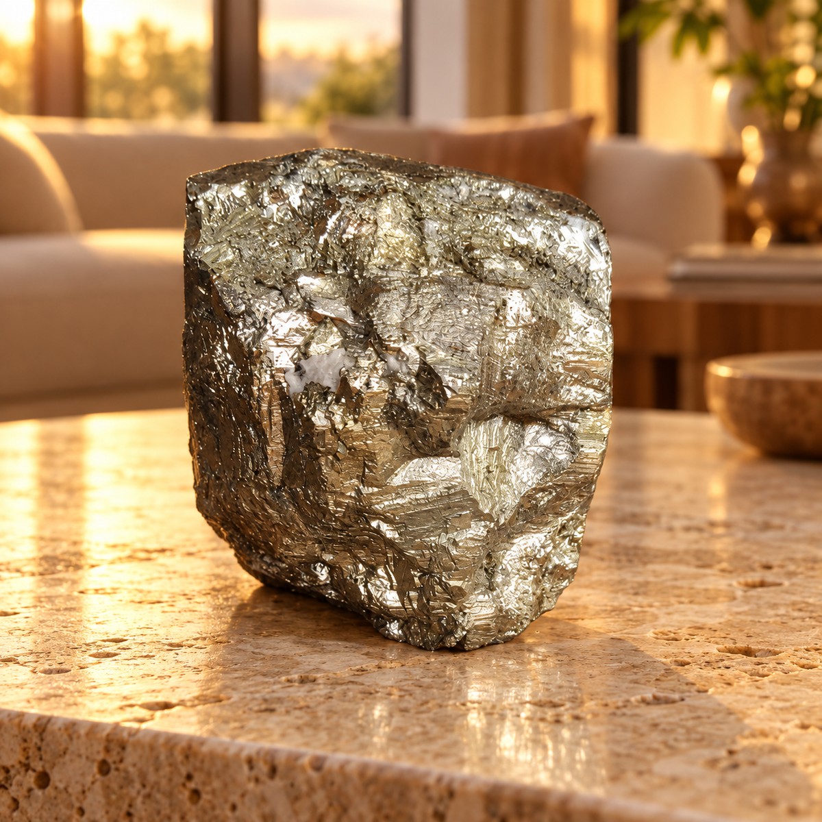 Original Natural Pyrite Stone - Crystal to Attract Wealth & Prosperity | 727 g