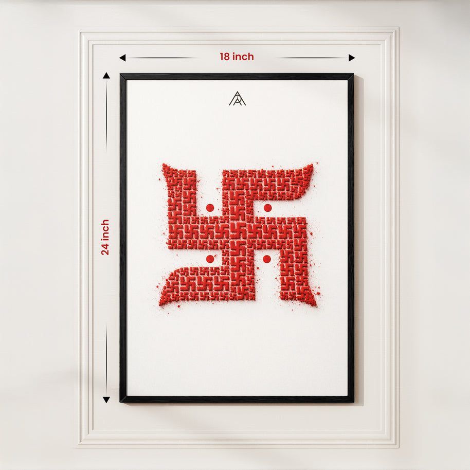 Swastik Painting for Prosperity, Protection & Auspicious Energy