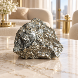 Genuine Natural Pyrite Specimen - Crystal for Prosperity & Confidence | 552 g