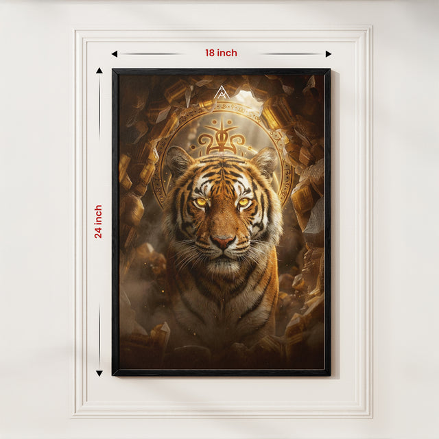 Tiger Power Painting for Strength, Stability & Leadership Authority