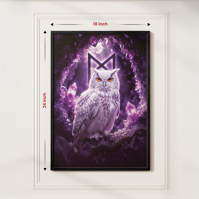 White Owl: Auspicious Painting for North-East Vastu