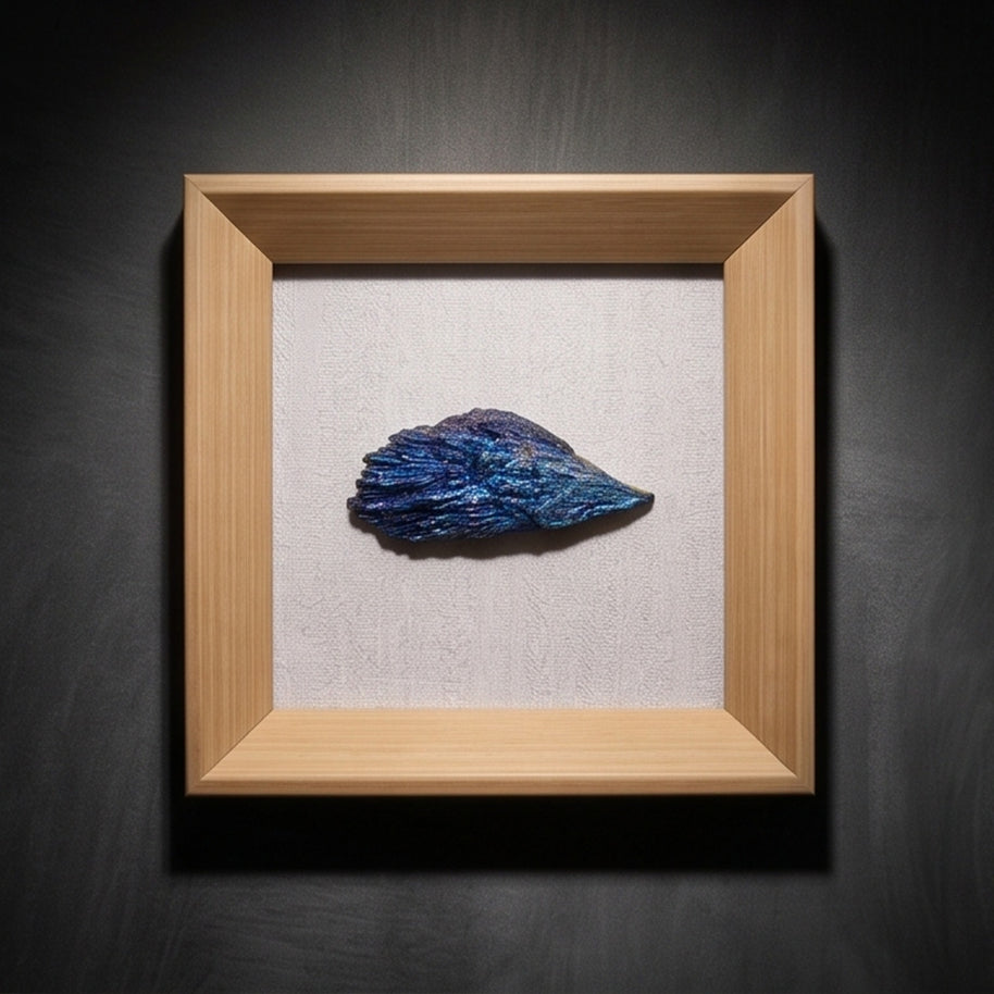 Titanium Aura Kyanite Feather Crystal