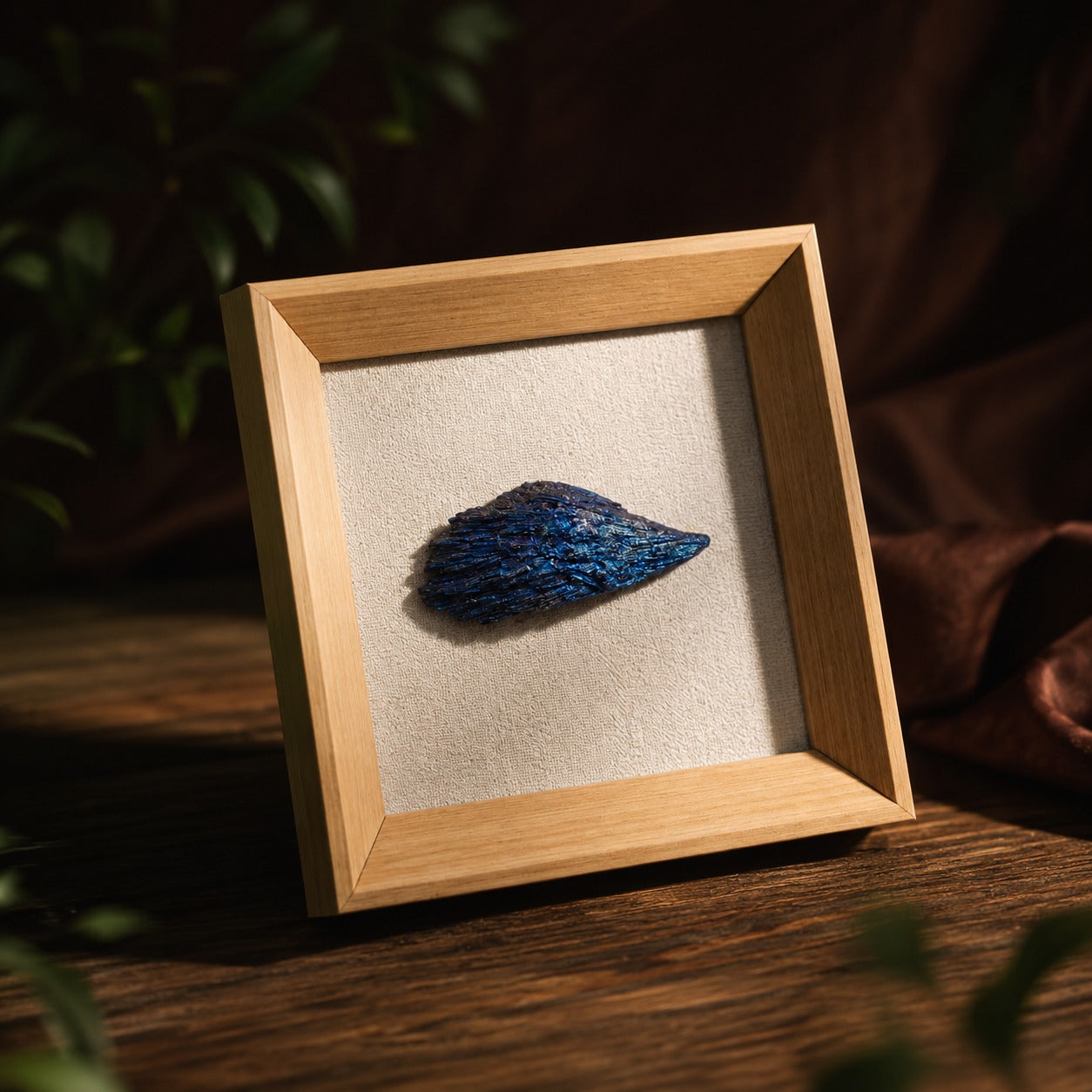 Titanium Aura Kyanite Feather Crystal