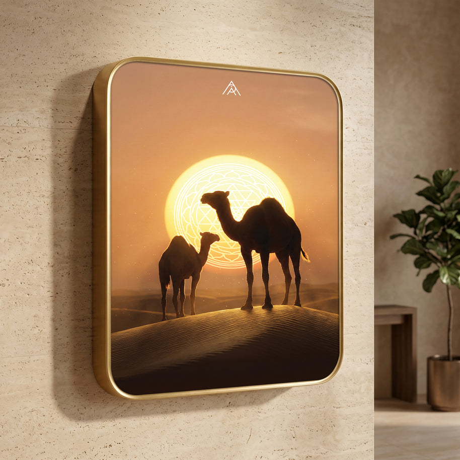 Camel Pair Vastu Painting