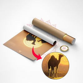 North-West Vastu Camel Pair Painting for Growth, Opportunities & Movement