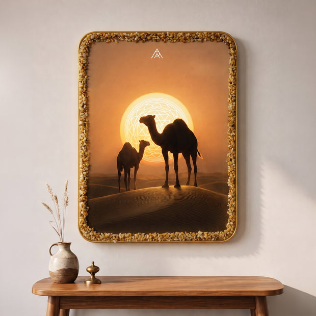 Camel Pair Vastu Painting
