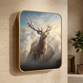 Deer with White Opal Vastu Painting – West Direction Auspicious Painting
