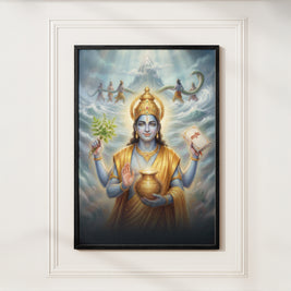 Dhanvantari Vastu Painting for Health, Healing & Immunity