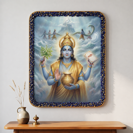 Dhanvantari Vastu Painting for Health, Healing & Immunity