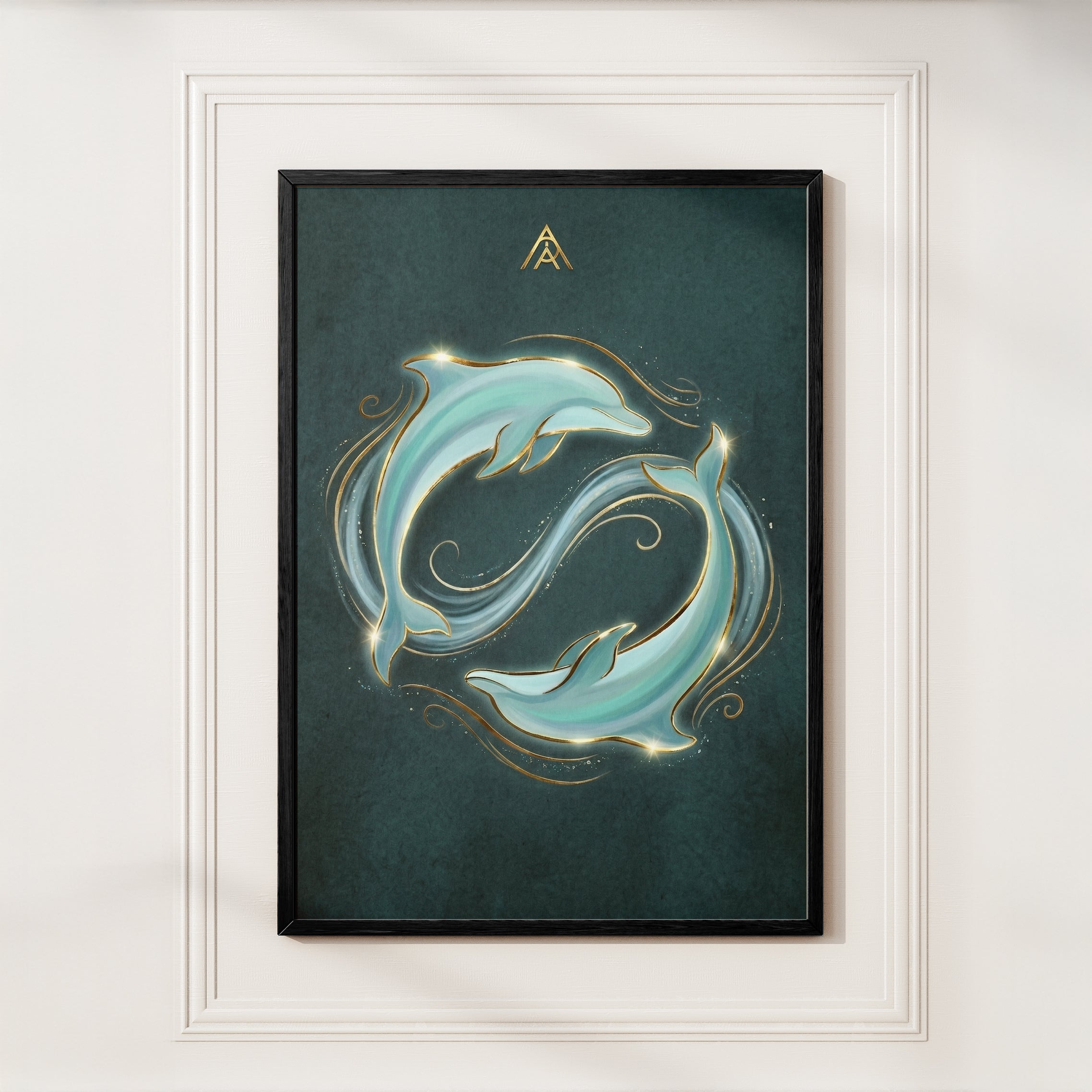 Dolphin Vastu Painting – North or NNW Wall