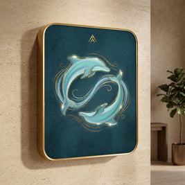 Dolphin Vastu Painting – North or NNW Wall