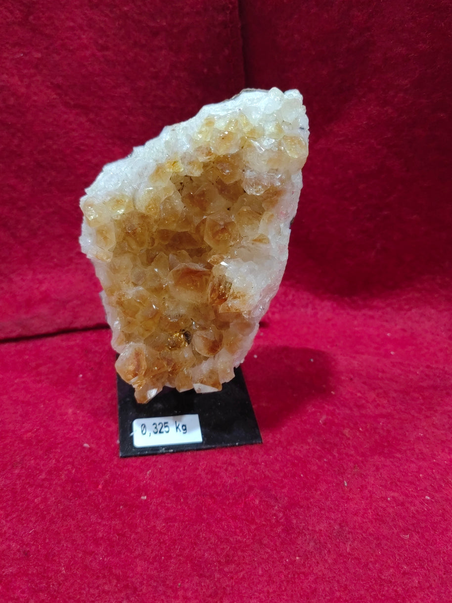 Natural Citrine Crystal Formation Décor – Premium Wealth & Positive Energy Accent (6×11 cm, 325 gm)