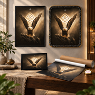 South-West Vastu Eagle Painting for Protection, Stability & Authority