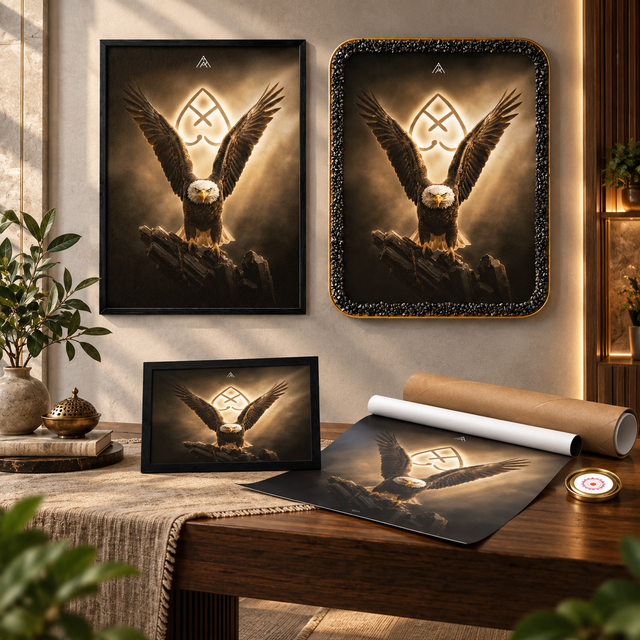 South-West Vastu Eagle Painting for Protection, Stability & Authority