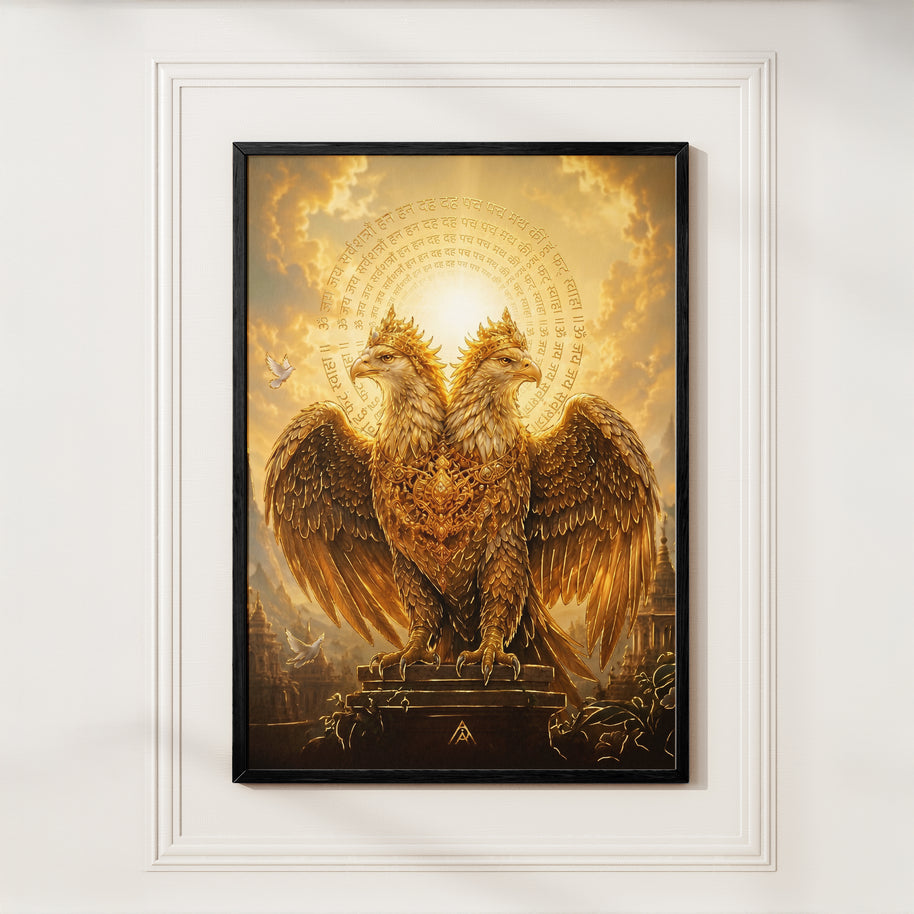 Gandaberunda Vastu Painting for Power & Protection