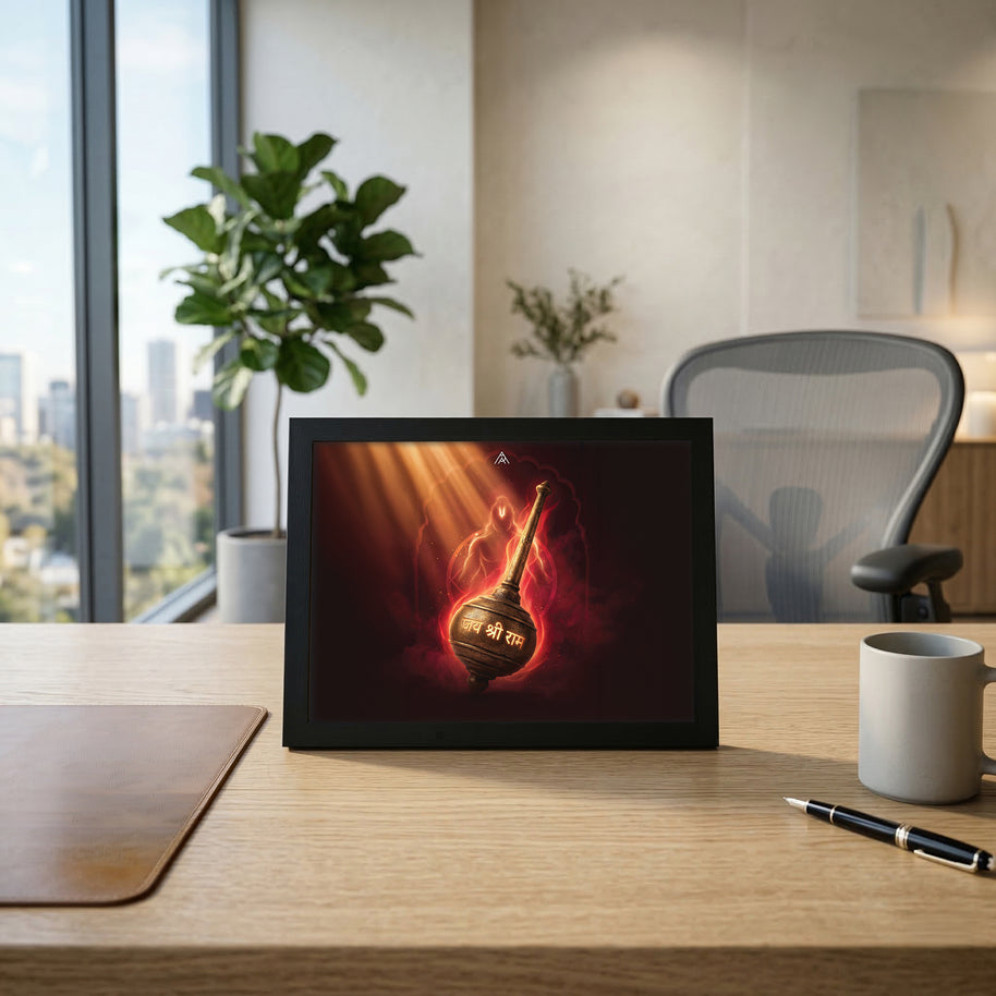 Hanuman Ji Gada Vastu Painting – Courage, Protection & Fast Action Energy